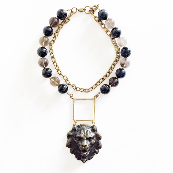 Jewelry - lion statement necklace